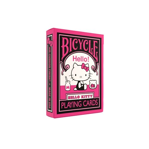 Hello Kitty Playing Cards, Black & Pink, 1 Deck