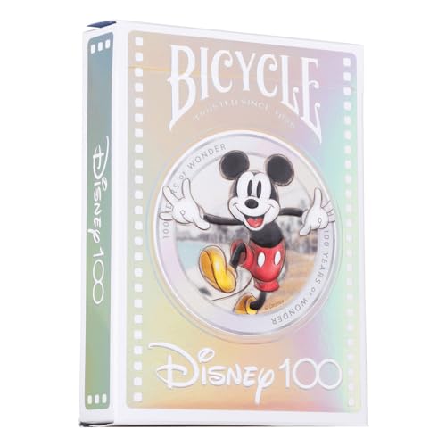 Disney Limited Edition 100 Year Anniversary Playing Cards - Holographic Foil - Features 20+ Iconic Disney Characters