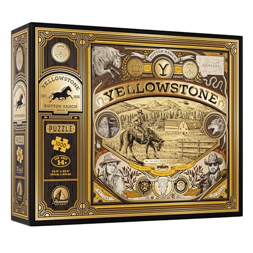 Yellowstone Jigsaw Puzzle - 1,000 Piece Jigsaw Puzzle - Officially Licensed Yellowstone Merchandise & Collectibles - Precision Fit and Premium Quality - Intermediate