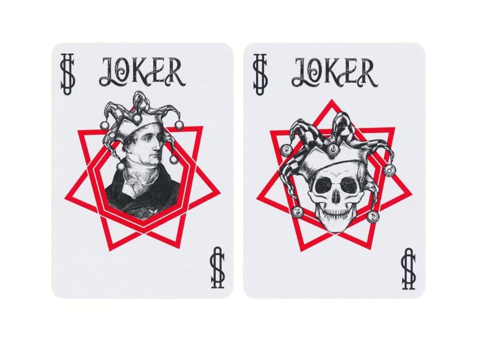 Playing Cards Hidden Premium Poker Playing Card Deck with Secret Societies Illustration.