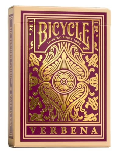 Verbena Floral Premium Playing Cards, Gold Foil, 1 Deck