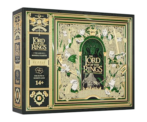 Lord of The Rings Jigsaw Puzzle - 1,000 Piece Jigsaw Puzzle - Officially Licensed Lord of The Rings Merchandise & Collectibles - Precision Fit and Premium Quality - Intermediate Puzzle