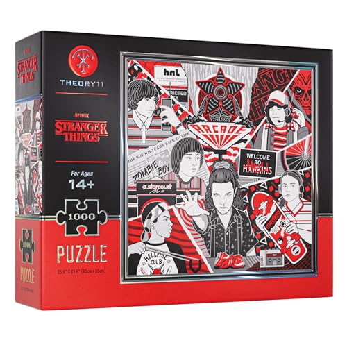 Stranger Things Jigsaw Puzzle - 1,000 Piece Jigsaw Puzzle - Officially Licensed Stranger Things Merchandise & Collectibles - Precision Fit and Premium Quality - Intermediate Puzzle