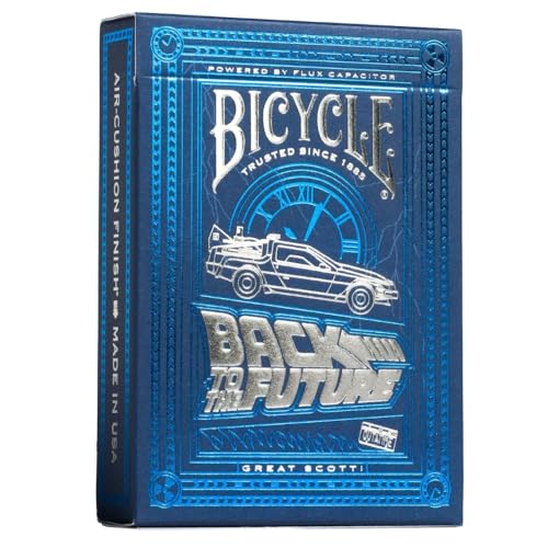 Back To The Future Playing Cards 1 Pack, Premium, Foil, Metallic , Blue
