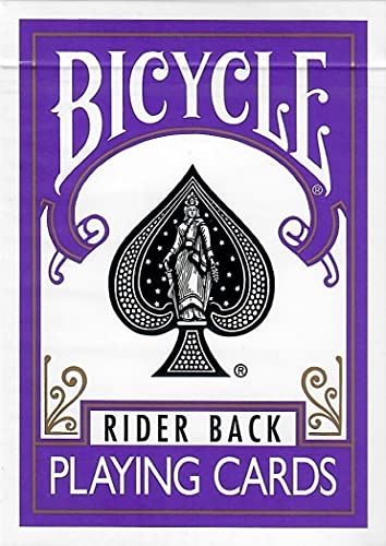 Purple Rider Back Playing Card Deck Poker Size