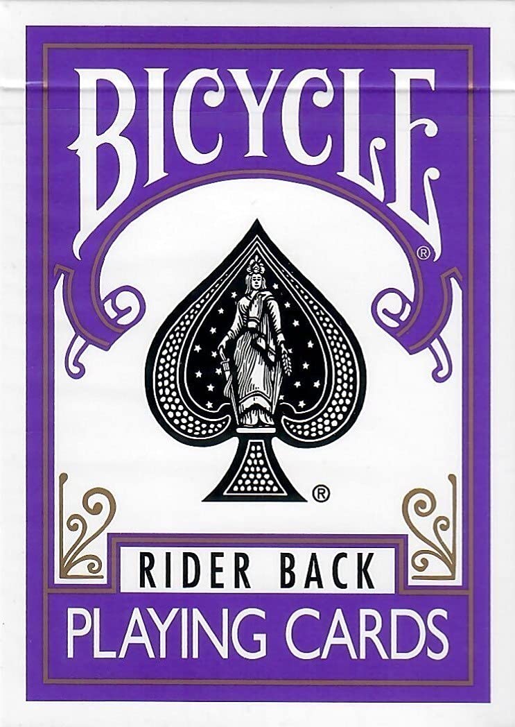 Purple Rider Back Playing Card Deck Poker Size
