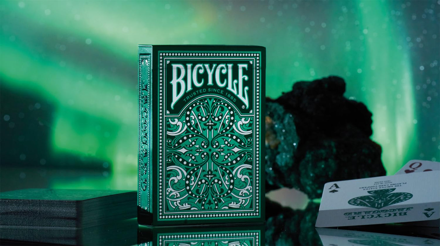 Jacquard Premium Playing Cards, Silver and Emerald Green, 1 Deck