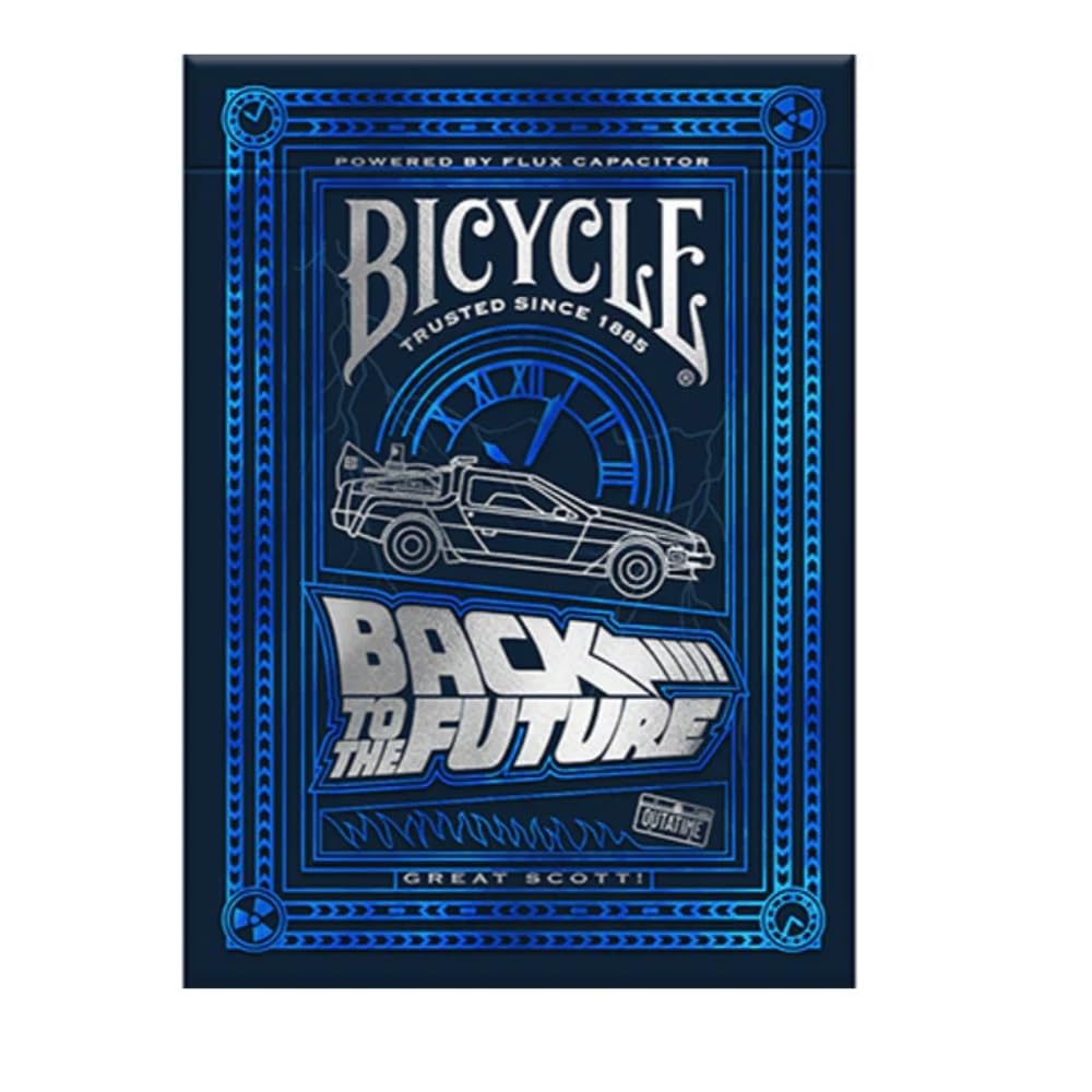 Back To The Future Playing Cards 1 Pack, Premium, Foil, Metallic , Blue