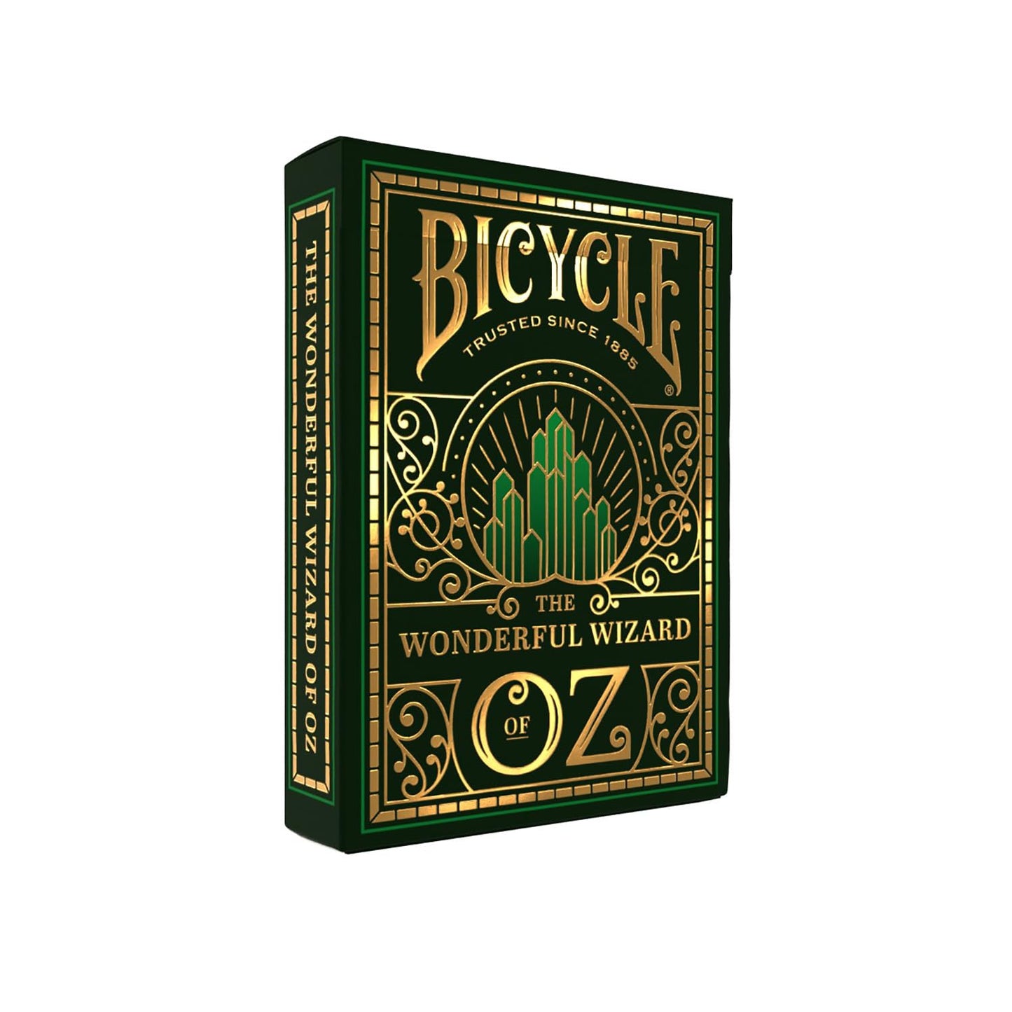 Wizard of Oz Playing Cards, Oz Inspired Playing Card Deck, Emerald and Gold, 1 Deck