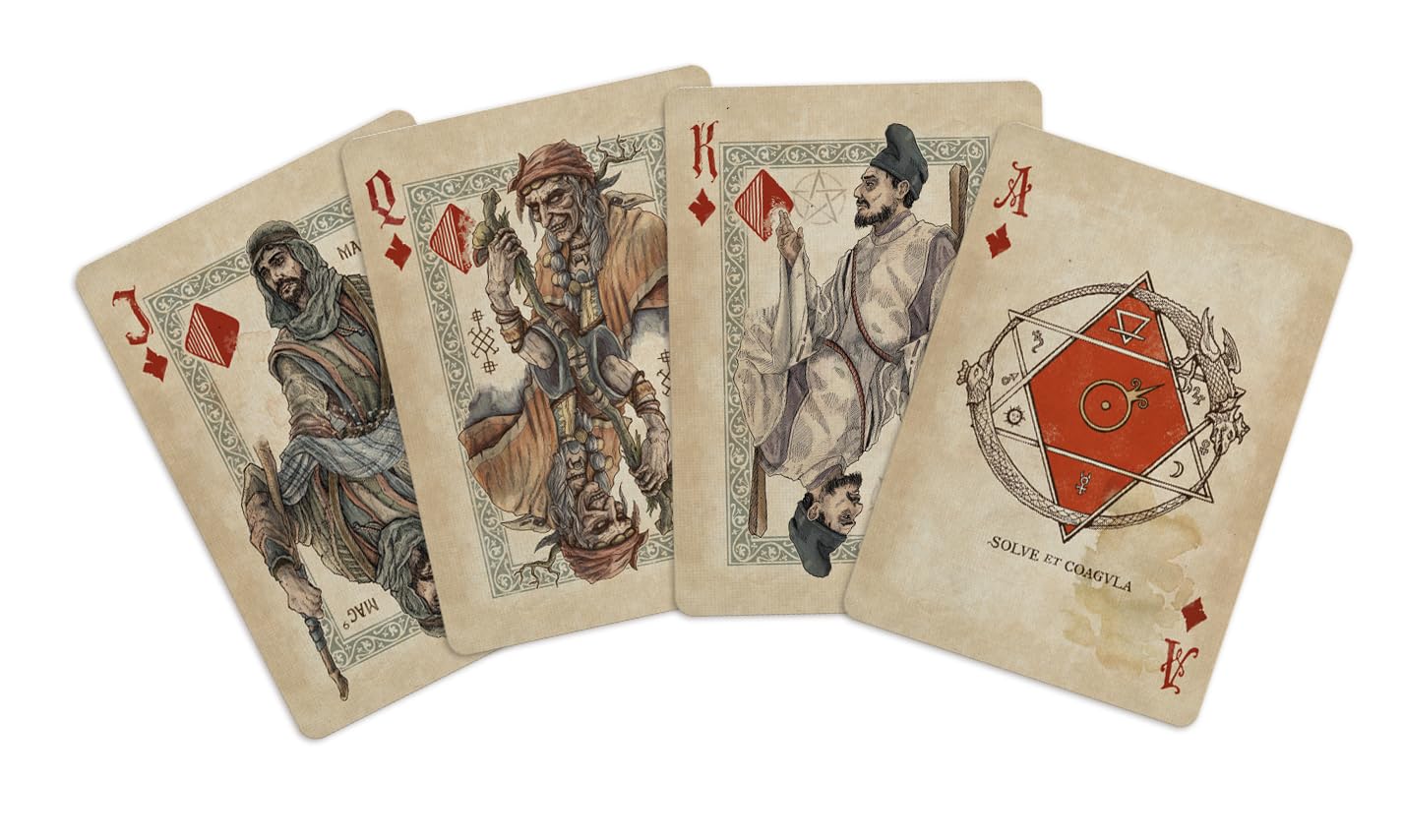 Wizards, Witches & Warlocks Playing Cards | Magical Collectible Deck | Premium Quality Cards