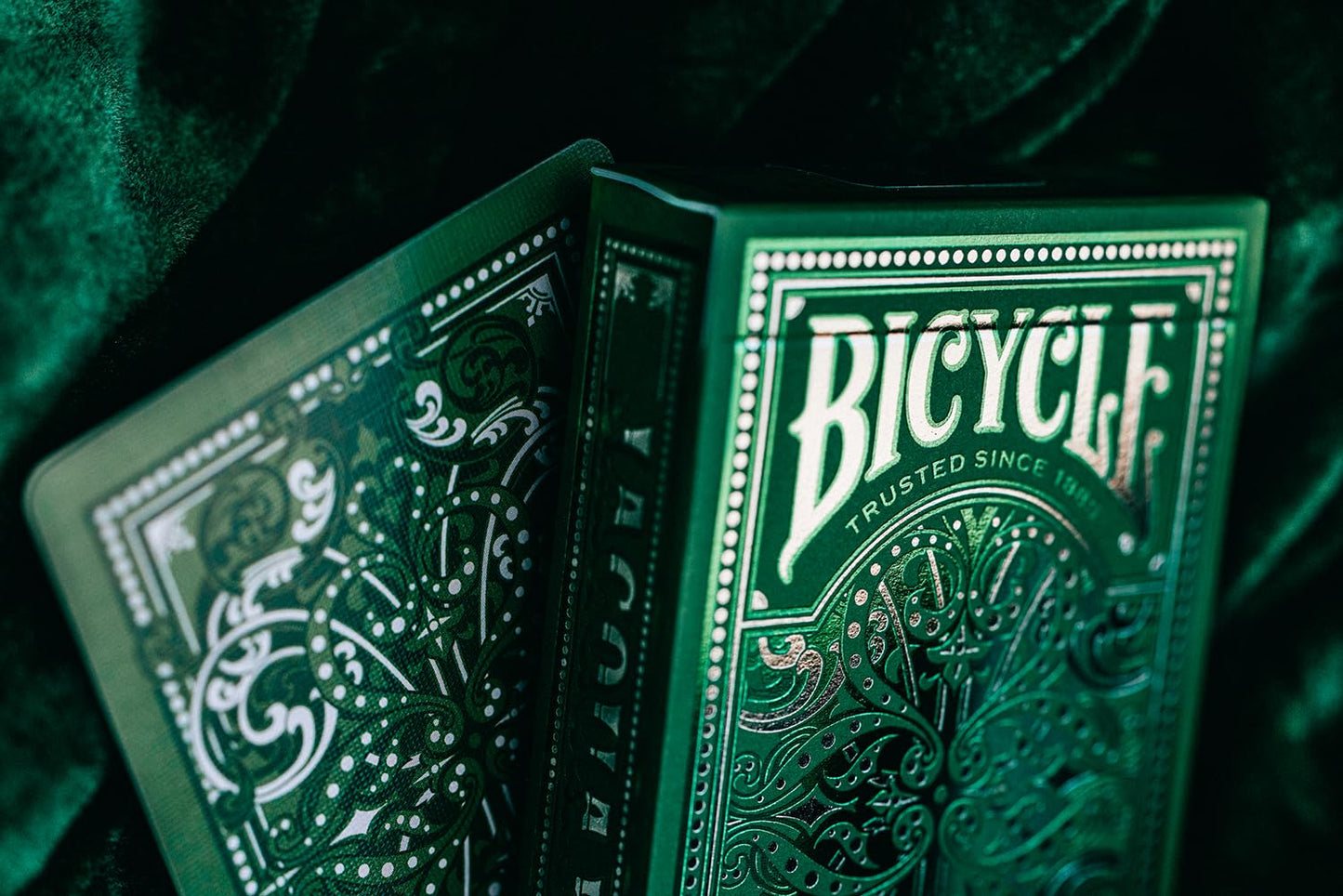 Jacquard Premium Playing Cards, Silver and Emerald Green, 1 Deck
