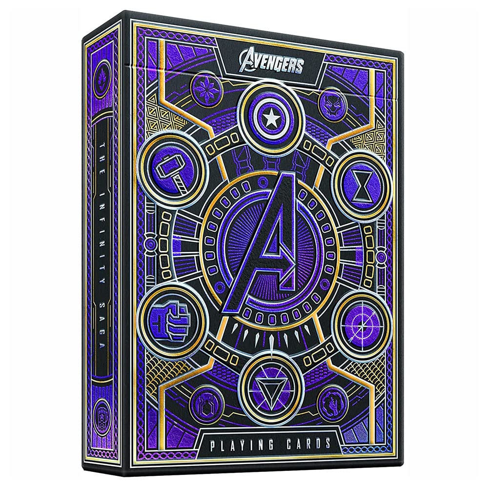 theory11 Avengers Red Edition Premium Playing Cards - Marvel Studios' The Infinity Saga Deck