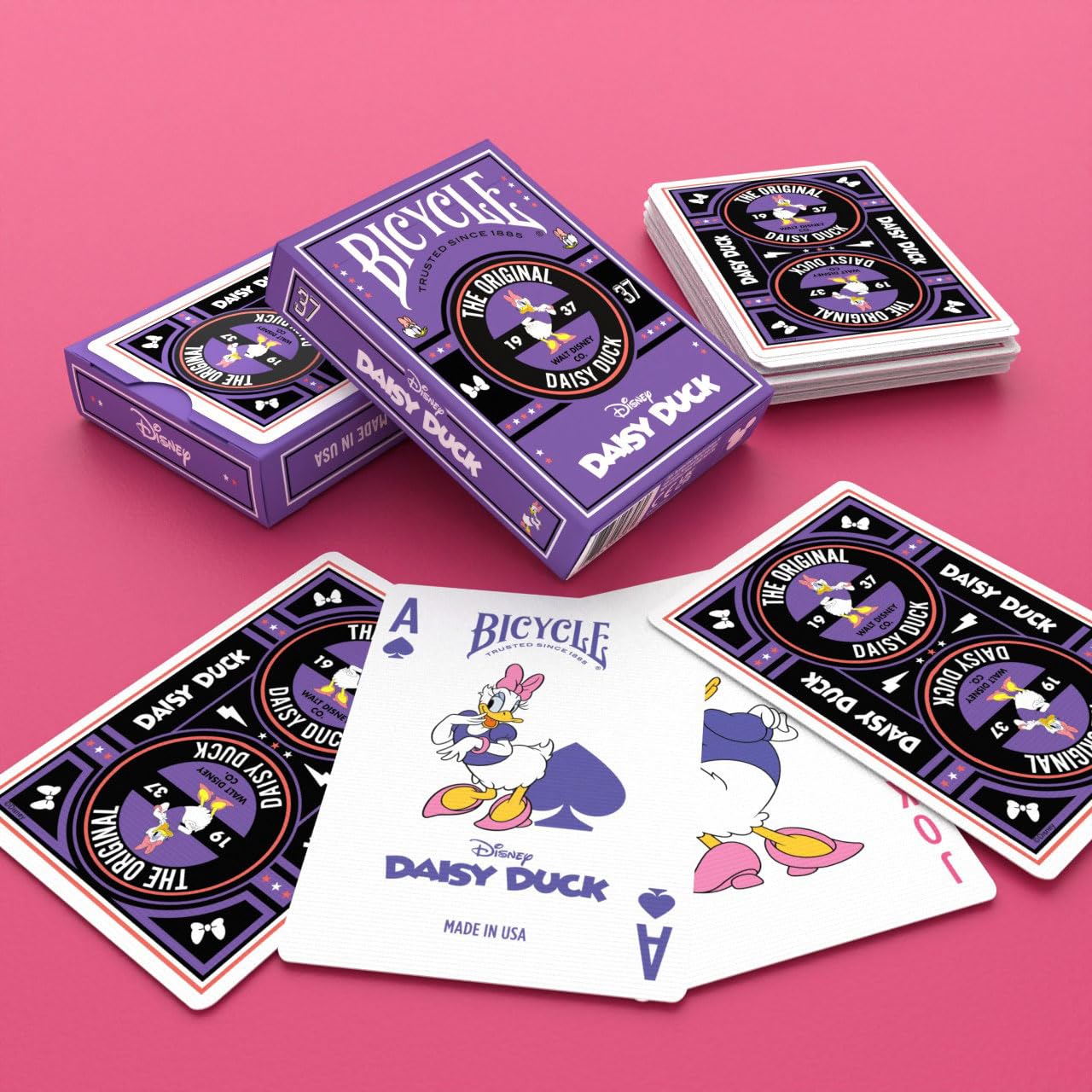 Disney Limited Edition 100 Year Anniversary Playing Cards - Holographic Foil - Features 20+ Iconic Disney Characters