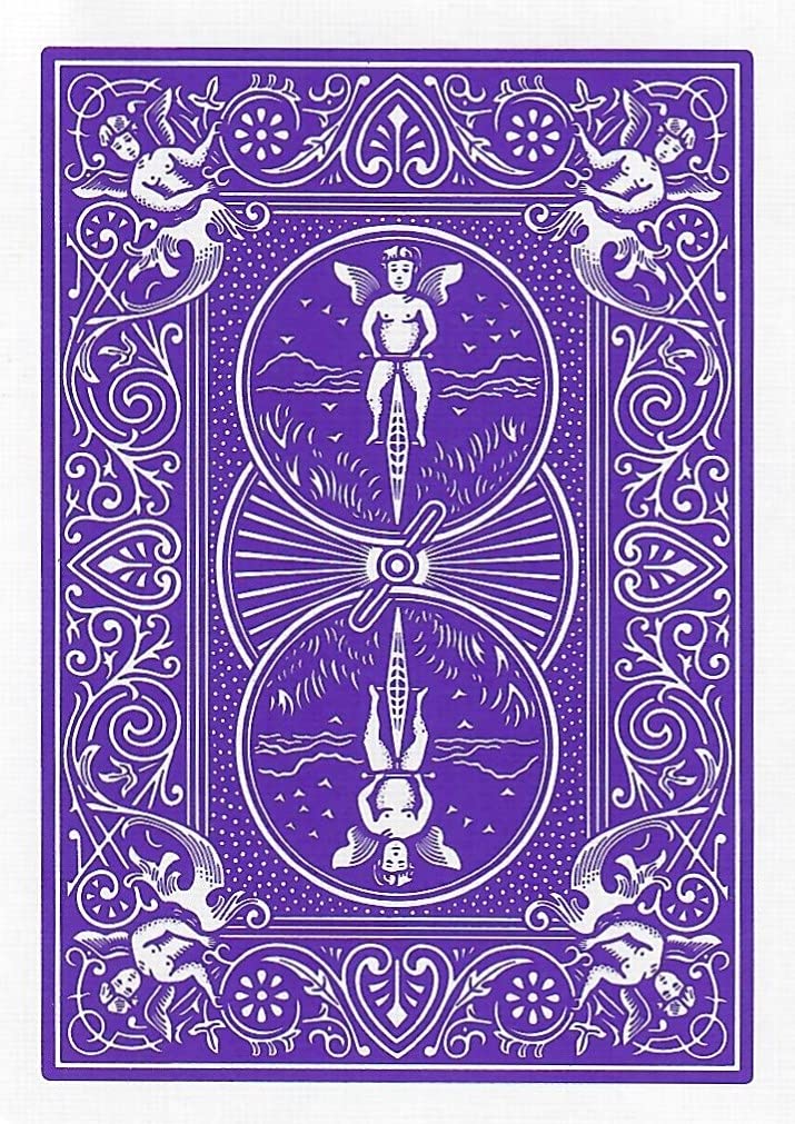 Purple Rider Back Playing Card Deck Poker Size
