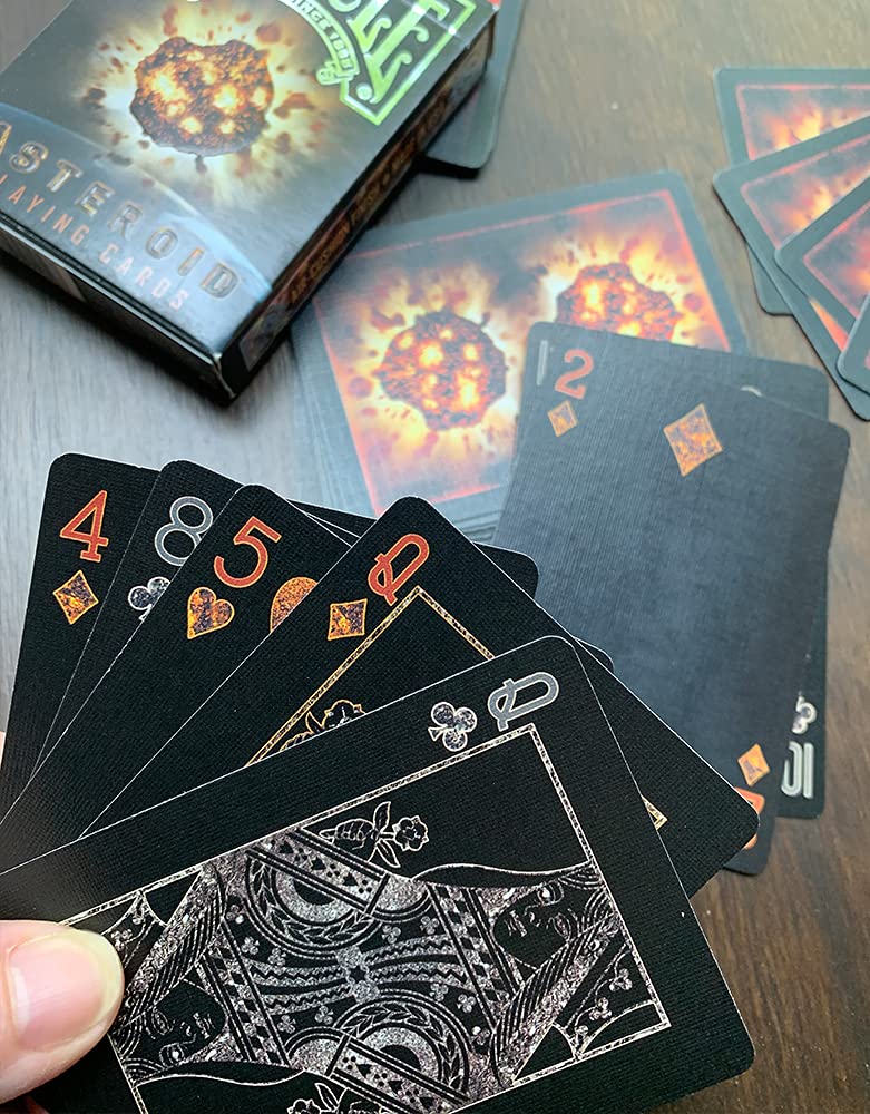 Asteroid Playing Cards, Black