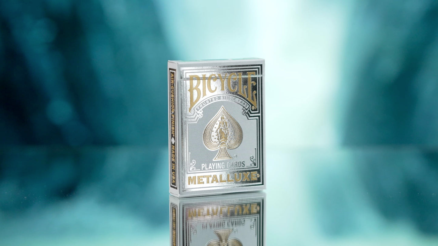 Metalluxe Orange Playing Cards - Premium Metal Foil Finish - Poker Size