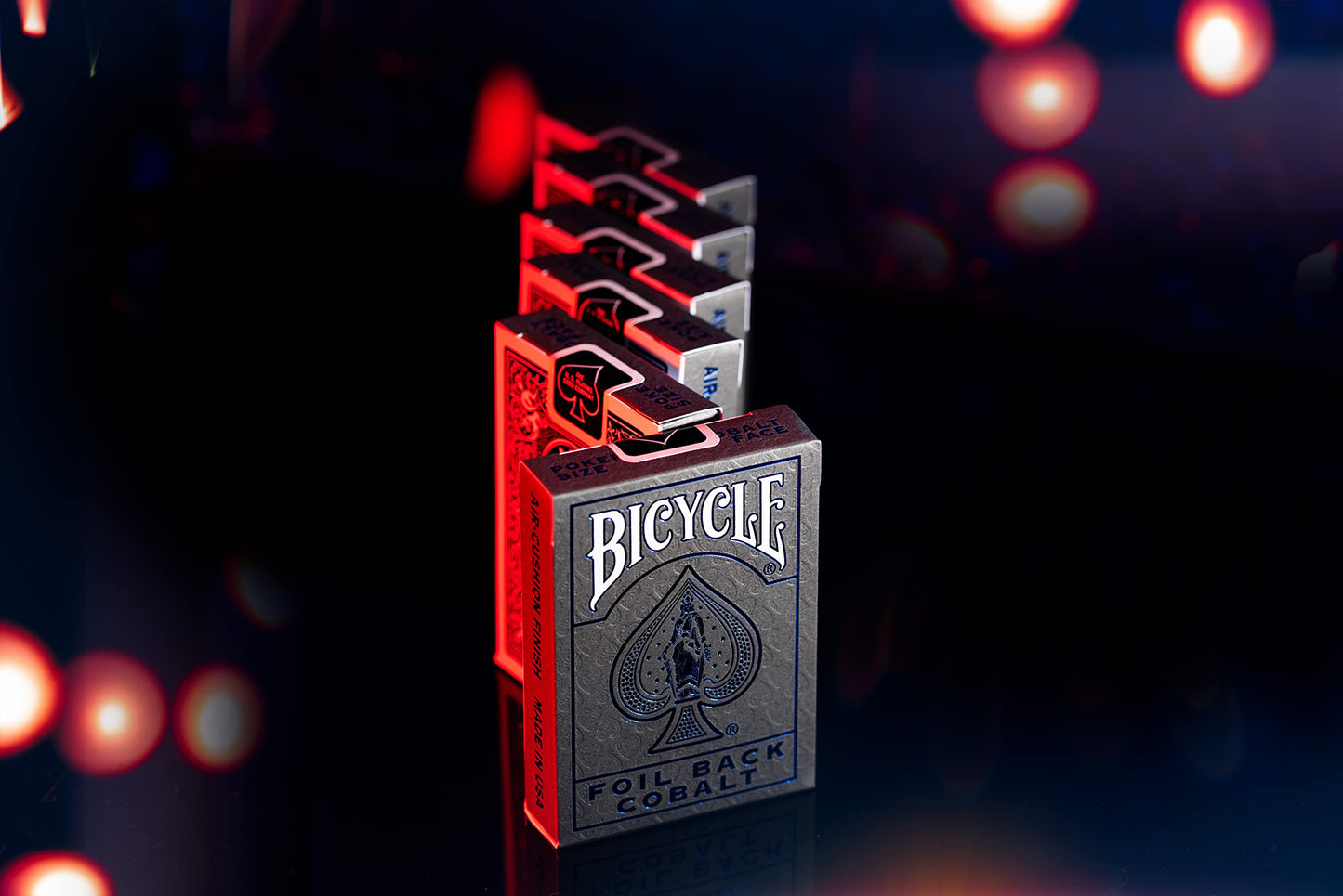 Metalluxe Orange Playing Cards - Premium Metal Foil Finish - Poker Size