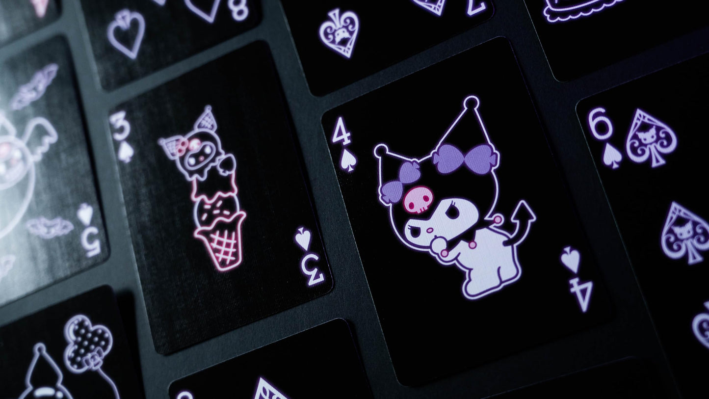 Hello Kitty Playing Cards, Black & Pink, 1 Deck