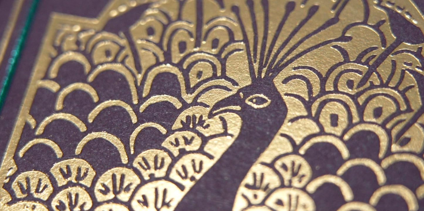 Peacock Playing Cards - Purple - Cold Foil Premium Playing Card Deck for Card Games and Magic Tricks - Dazzling Design, Smooth Finish