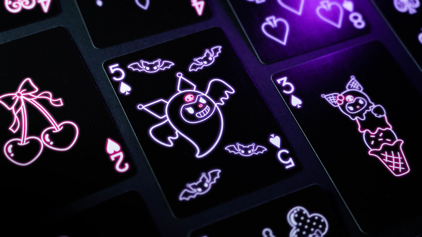Hello Kitty Playing Cards, Black & Pink, 1 Deck