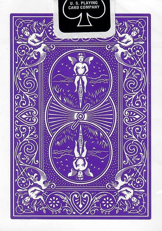 Purple Rider Back Playing Card Deck Poker Size