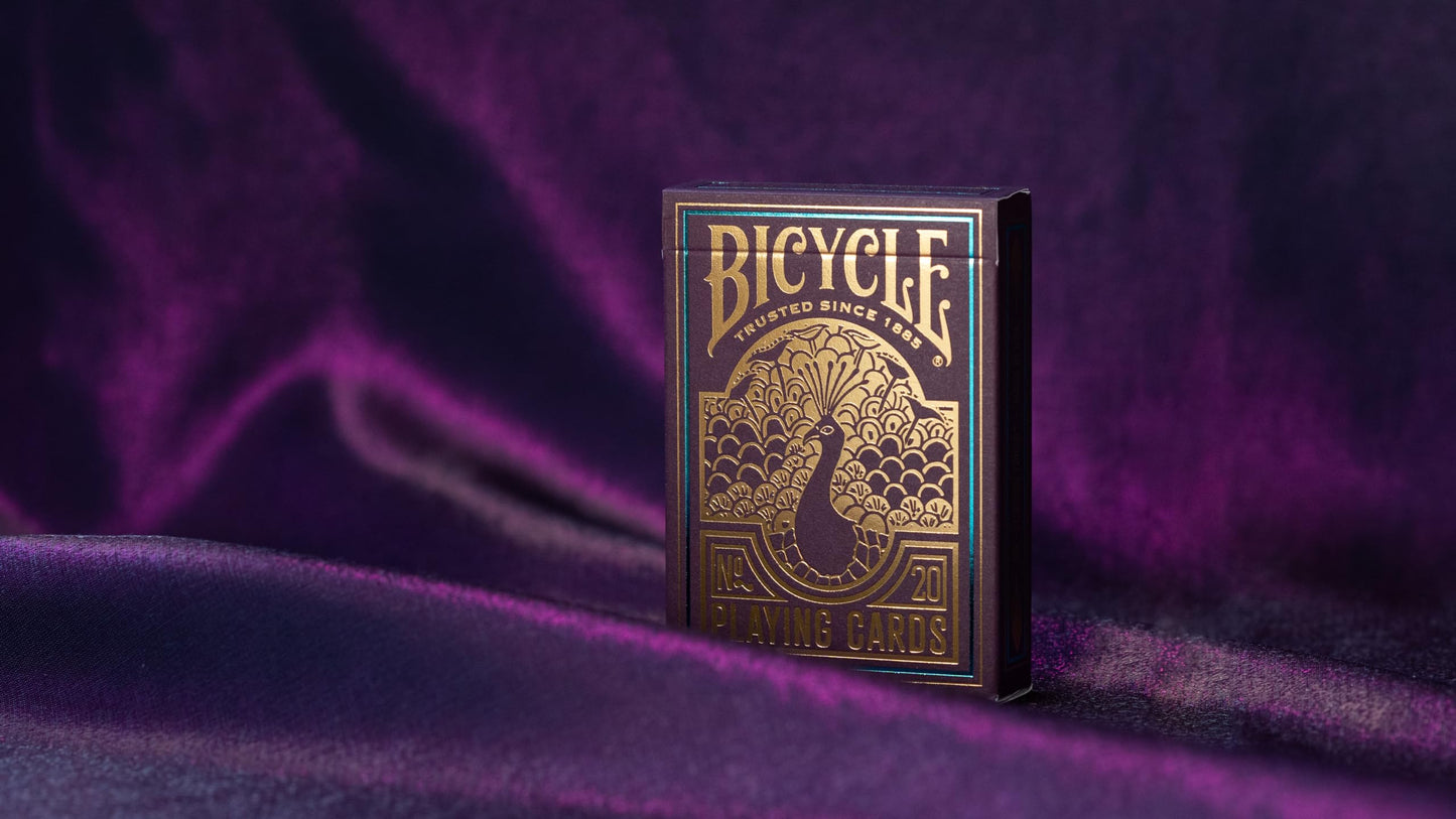 Peacock Playing Cards - Purple - Cold Foil Premium Playing Card Deck for Card Games and Magic Tricks - Dazzling Design, Smooth Finish