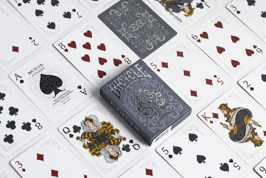 Cinder Premium Playing Cards, Silver Smoke Foil, 1 Deck