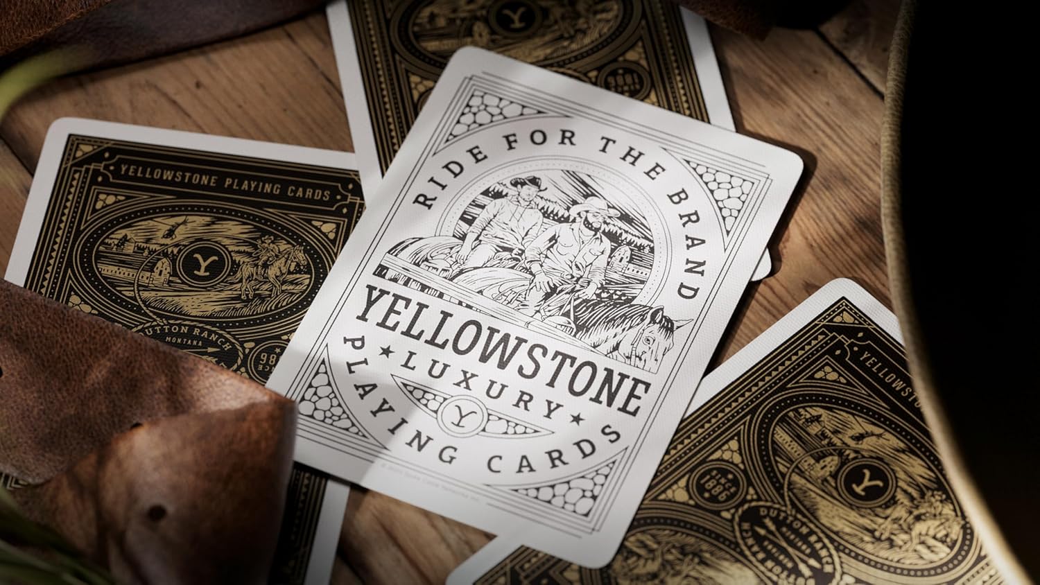 theory11 Yellowstone Premium Playing Cards, Poker Size Standard Index, Luxury Playing Cards