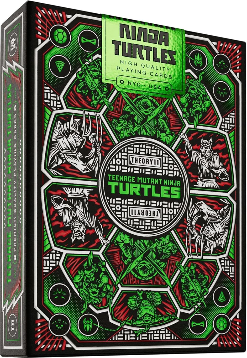 theory11 Teenage Mutant Ninja Turtles Premium Playing Cards, Poker Size Standard Index, Luxury Playing Cards