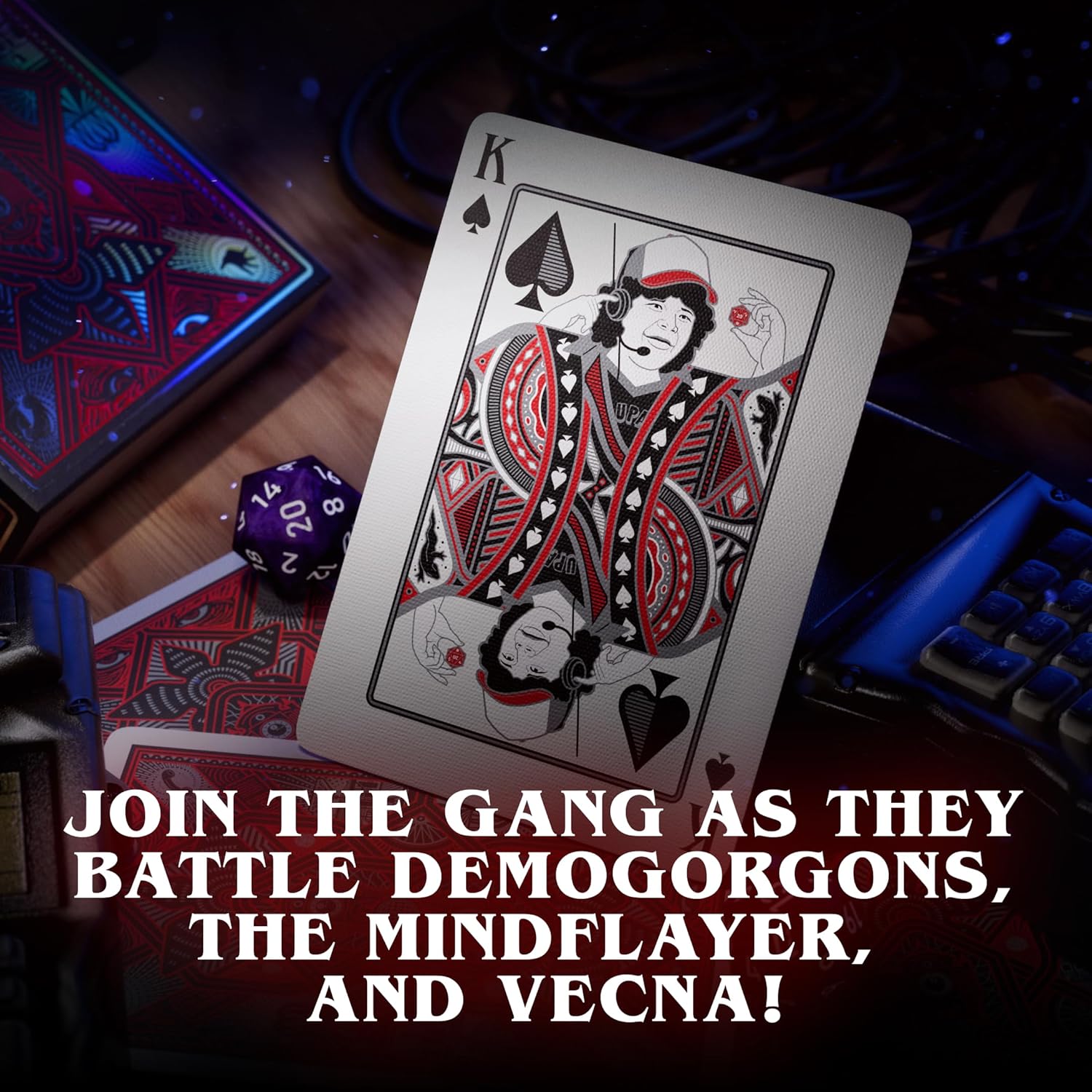 theory11 Stranger Things Premium Playing Cards, Poker Size Standard Index