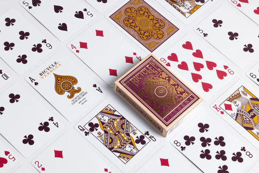 Verbena Floral Premium Playing Cards, Gold Foil, 1 Deck