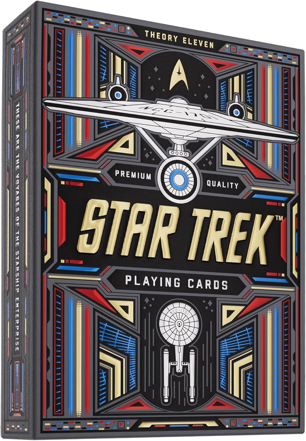 theory11 Star Trek Dark Premium Playing Cards, Poker Size Standard Index, Luxury Playing Cards