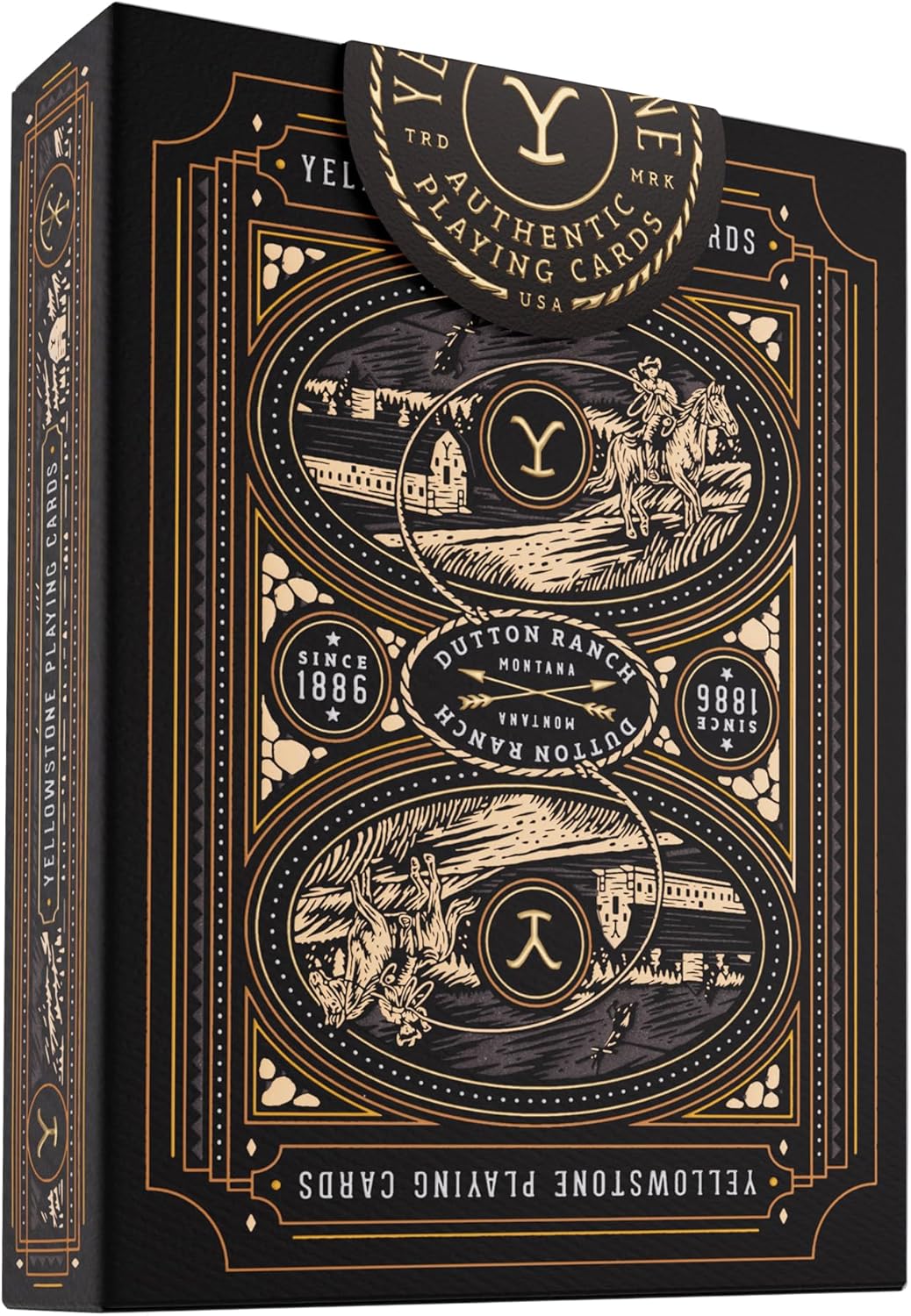 theory11 Yellowstone Premium Playing Cards, Poker Size Standard Index, Luxury Playing Cards