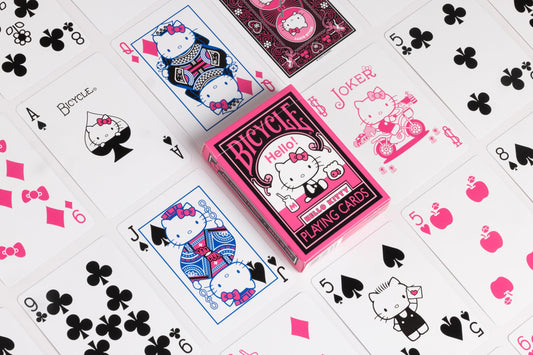 Hello Kitty Playing Cards, Black & Pink, 1 Deck