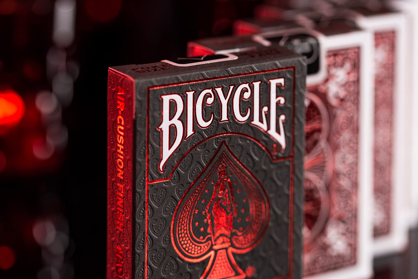 Metalluxe Orange Playing Cards - Premium Metal Foil Finish - Poker Size
