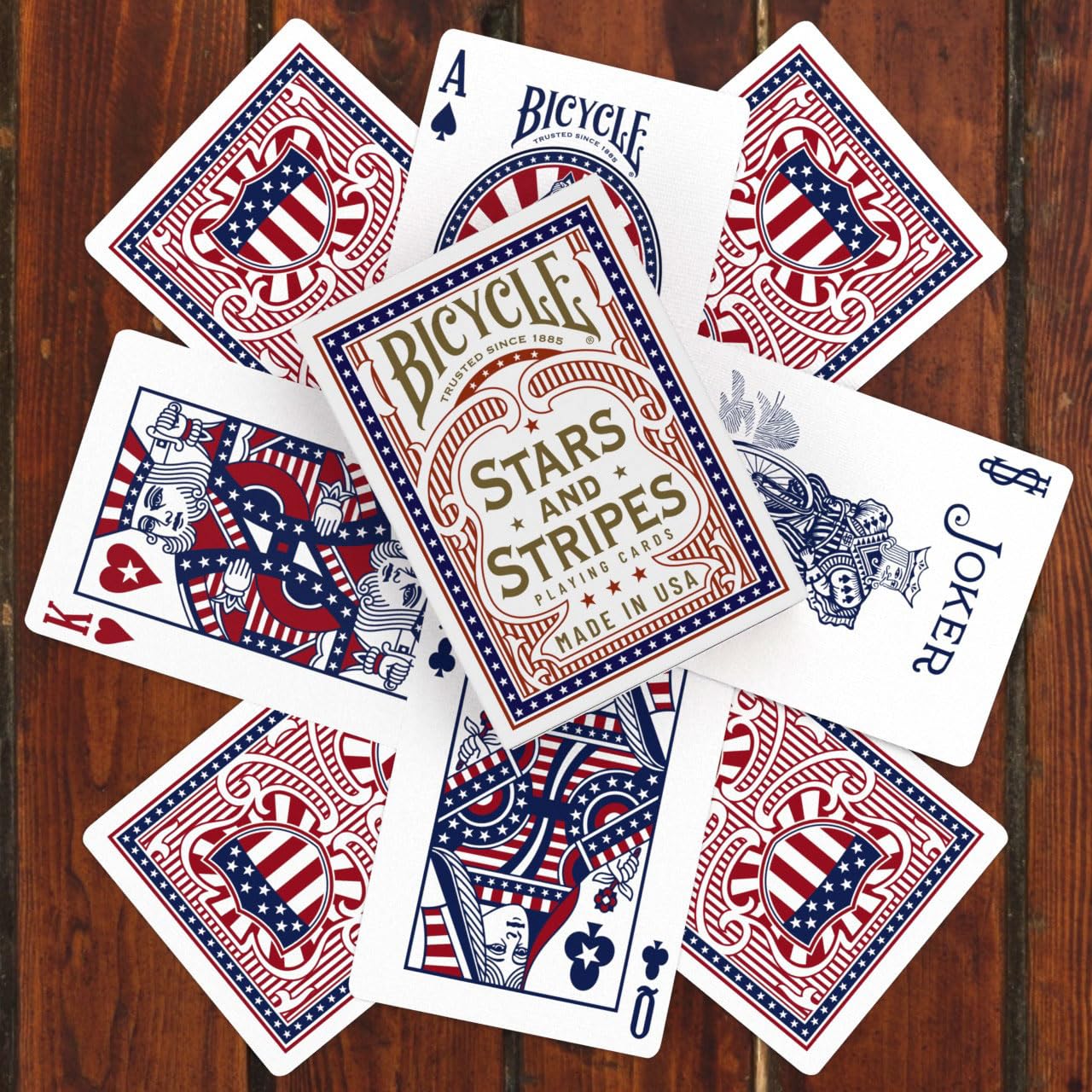 Stars and Stripes Playing Card, American Playing Cards, American Flag Design, 1 Deck