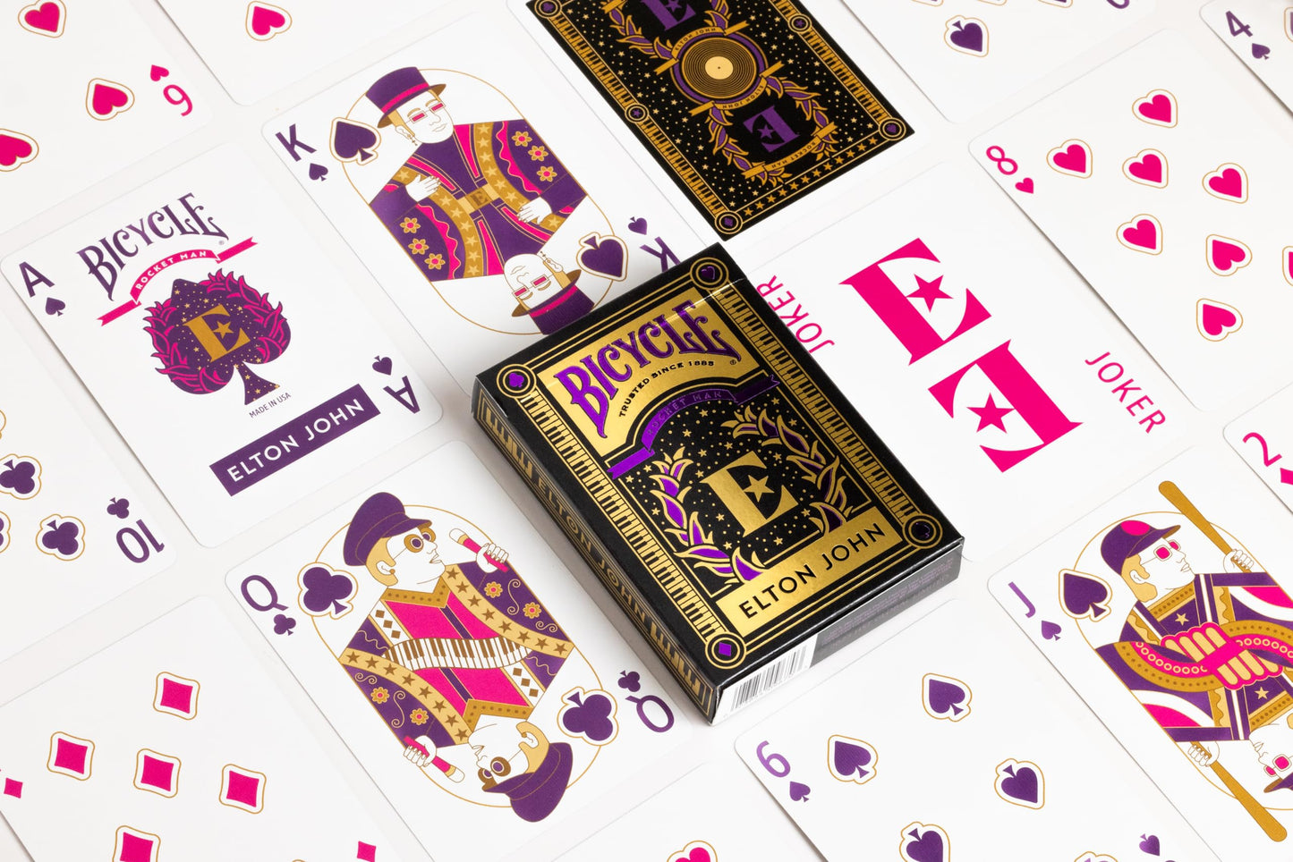 Elton John Purple Playing Cards, 1 Deck