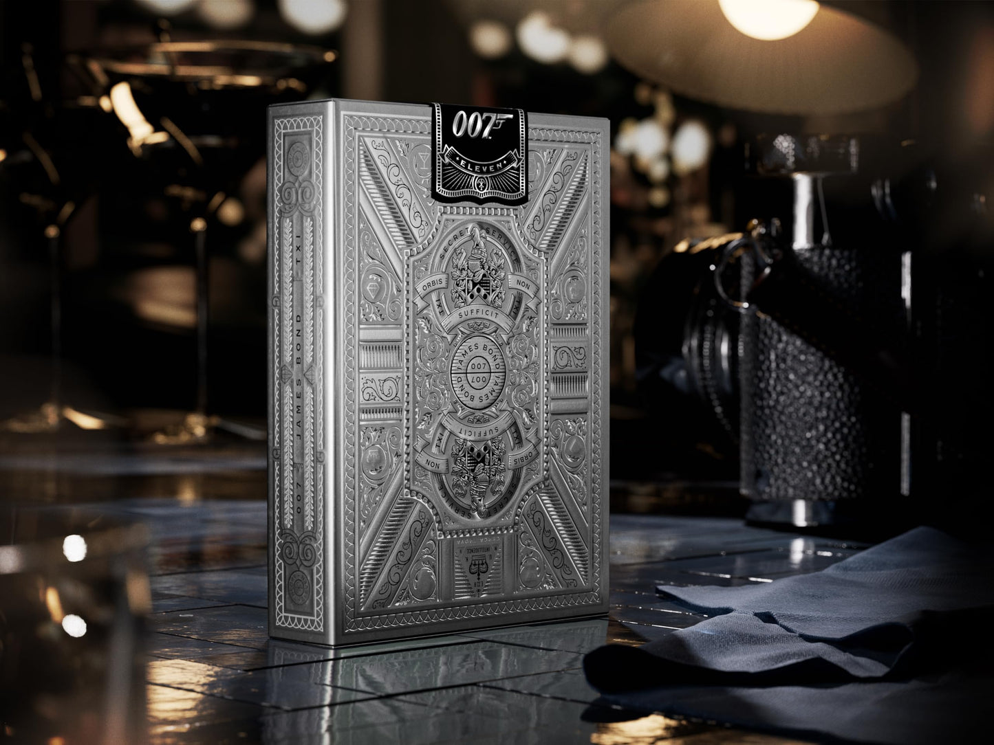 James Bond Silver Edition Playing Cards, 007 Playing Cards, Poker Size Standard Index