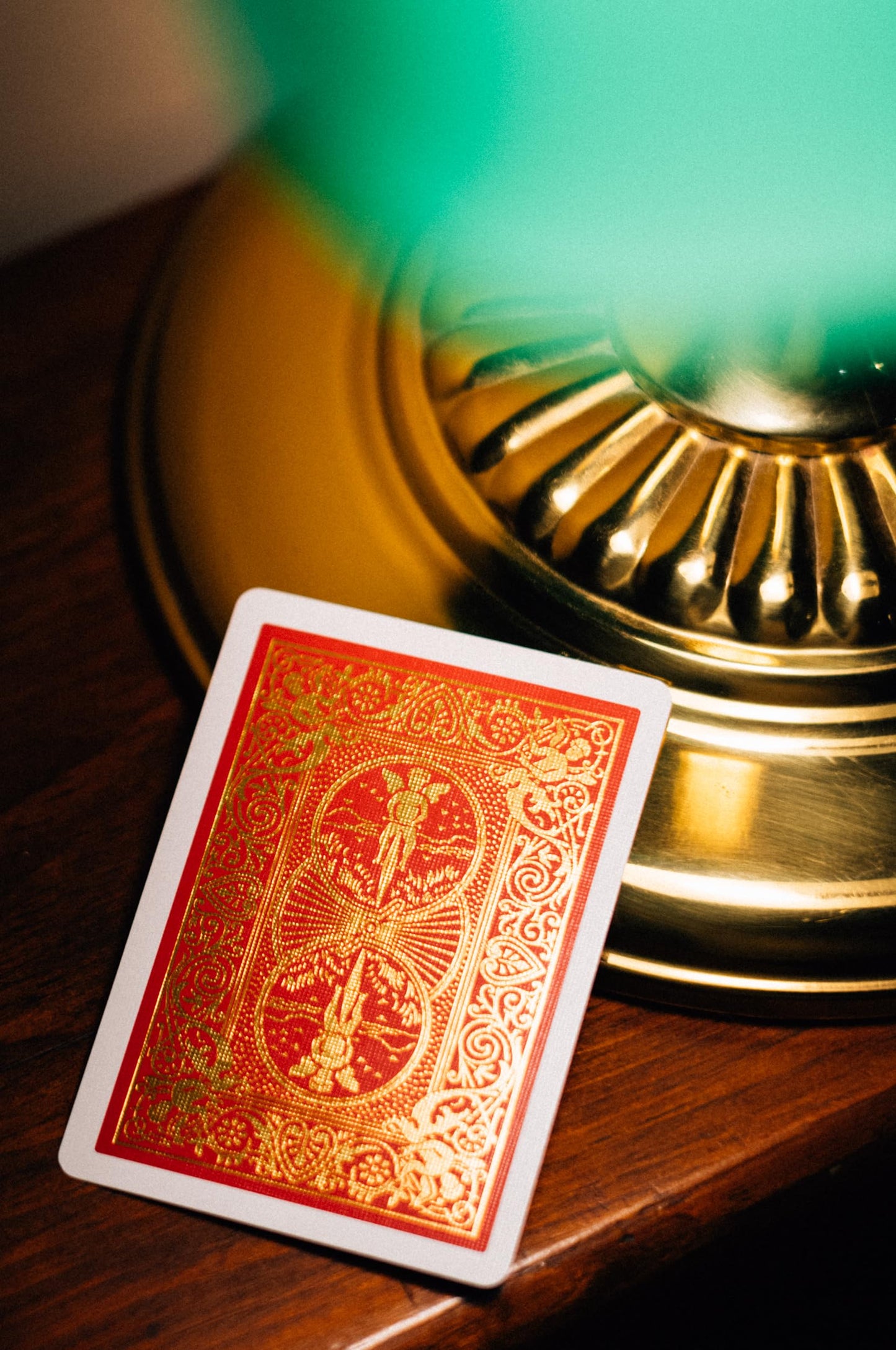 140th Year Anniversary Playing Cards, Red and Gold Foil, Historic 1885 Design, Special Edition, 1 Deck
