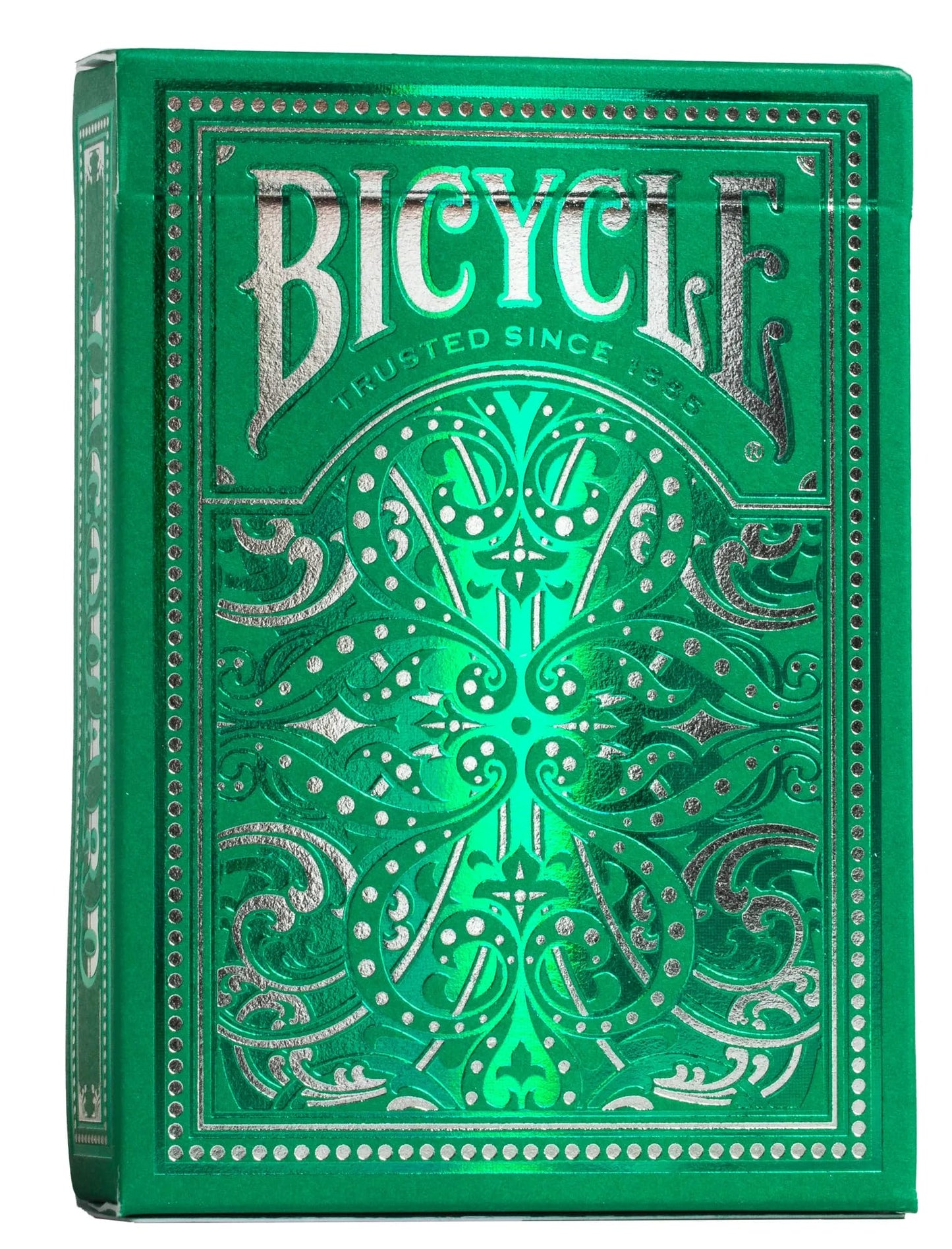 Jacquard Premium Playing Cards, Silver and Emerald Green, 1 Deck