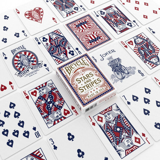 Stars and Stripes Playing Card, American Playing Cards, American Flag Design, 1 Deck