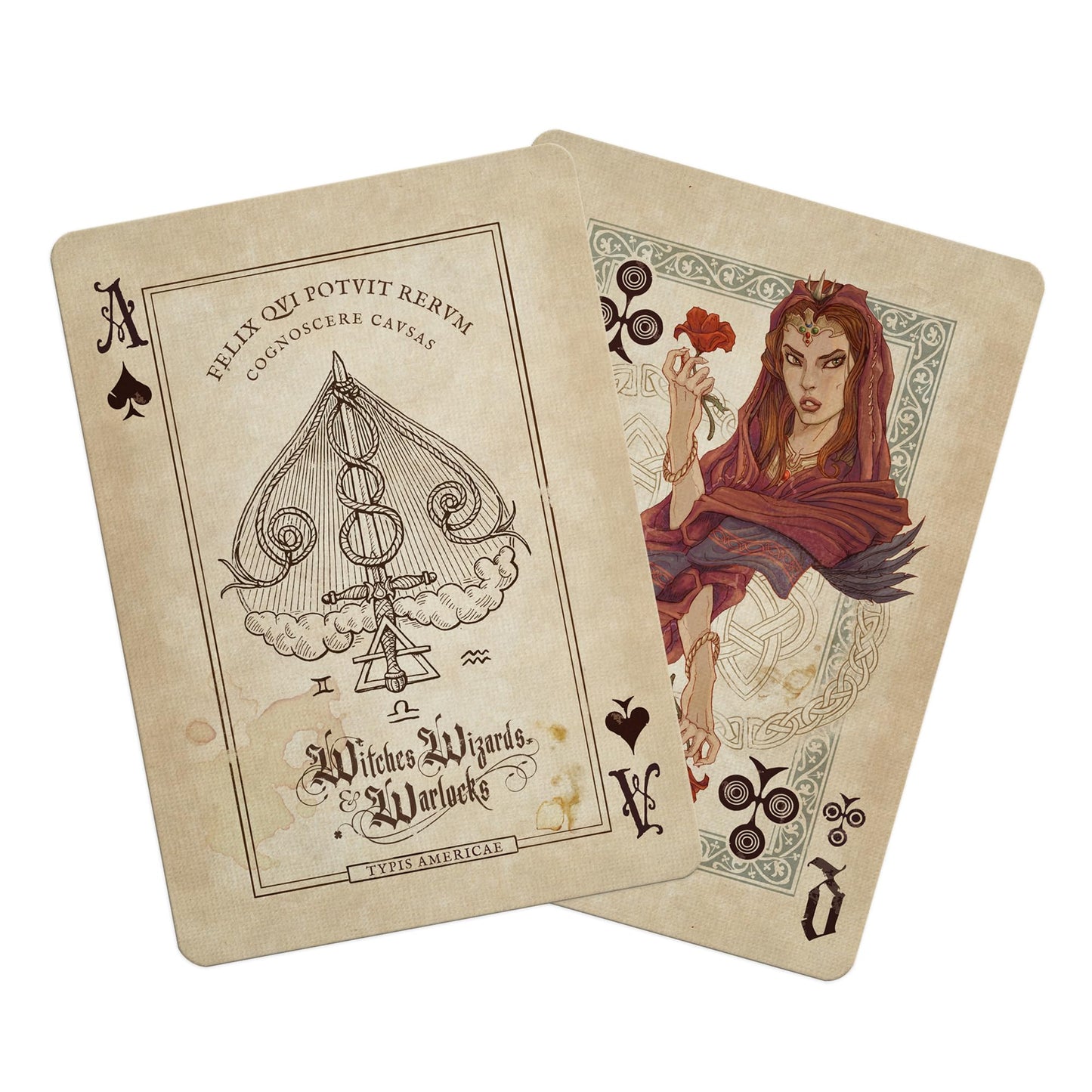 Wizards, Witches & Warlocks Playing Cards | Magical Collectible Deck | Premium Quality Cards