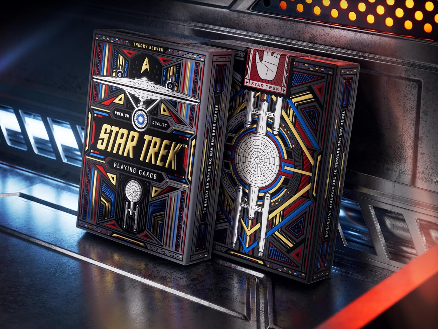 theory11 Star Trek Dark Premium Playing Cards, Poker Size Standard Index, Luxury Playing Cards