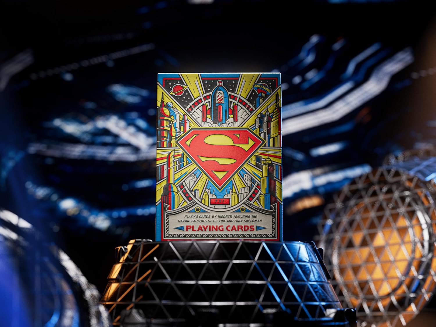 theory11 Superman Playing Cards, Premium Playing Cards, Poker Size Standard Index, Luxury Playing Cards