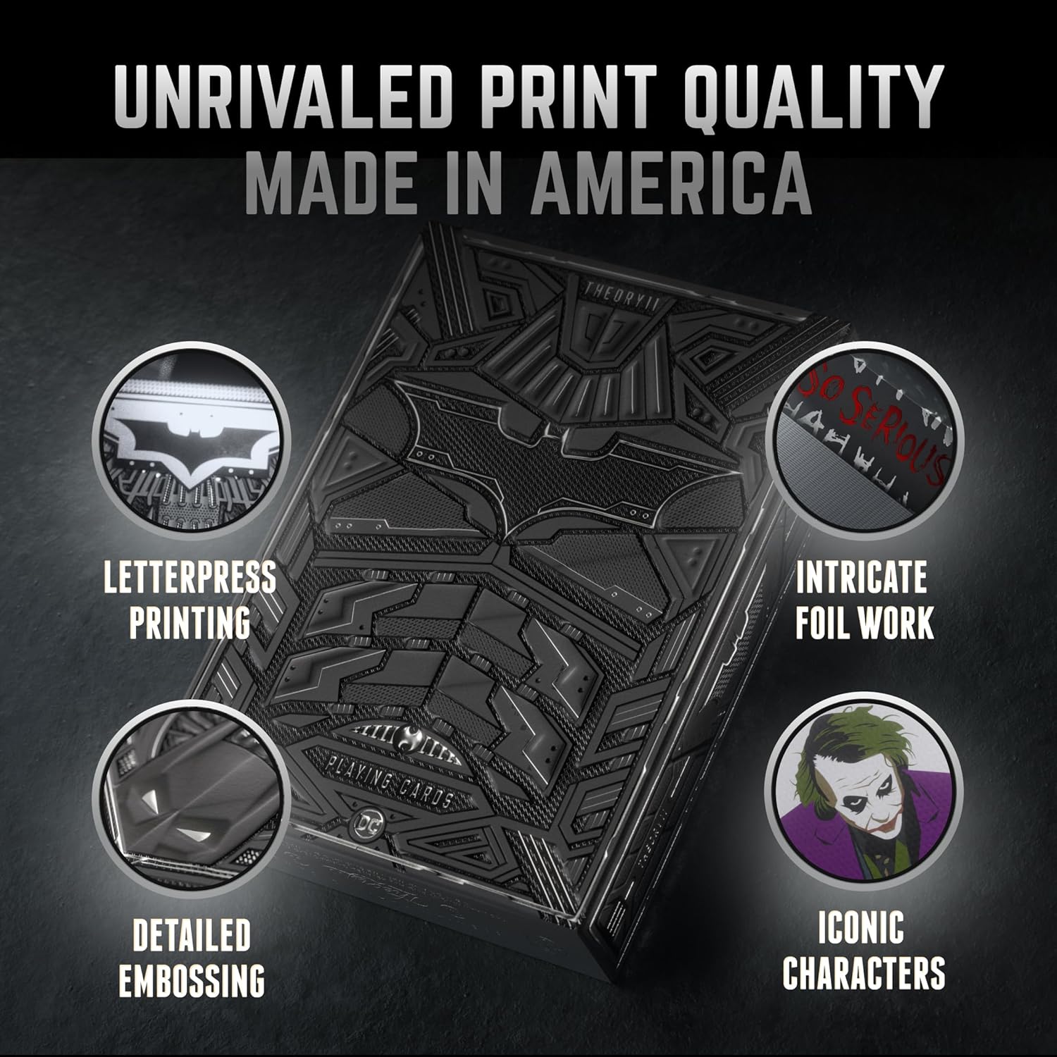 theory11 The Dark Knight Trilogy Premium Playing Cards - Officially Licensed Batman Theme Deck