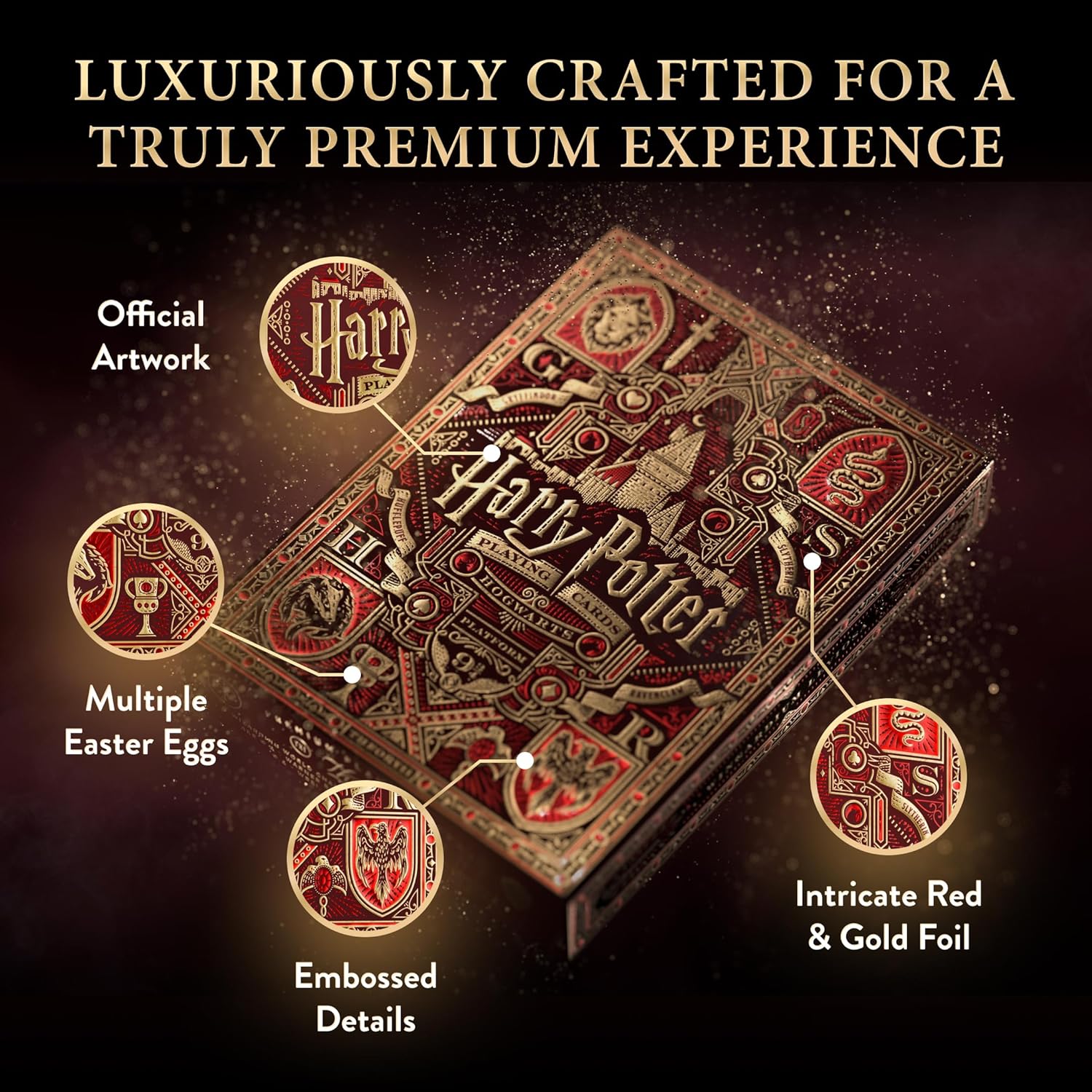 theory11 Harry Potter Playing Cards - Red (Gryffindor)