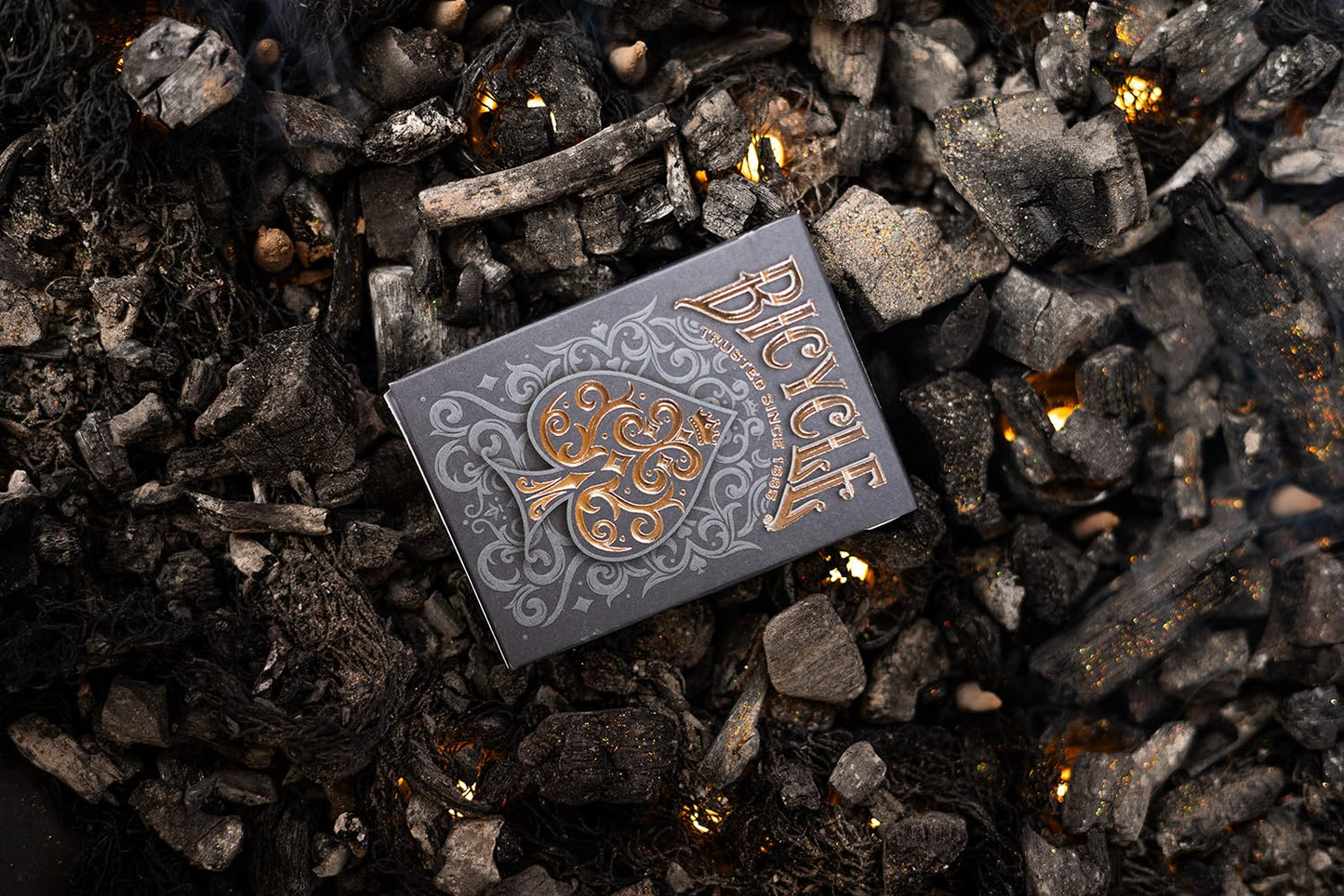 Cinder Premium Playing Cards, Silver Smoke Foil, 1 Deck