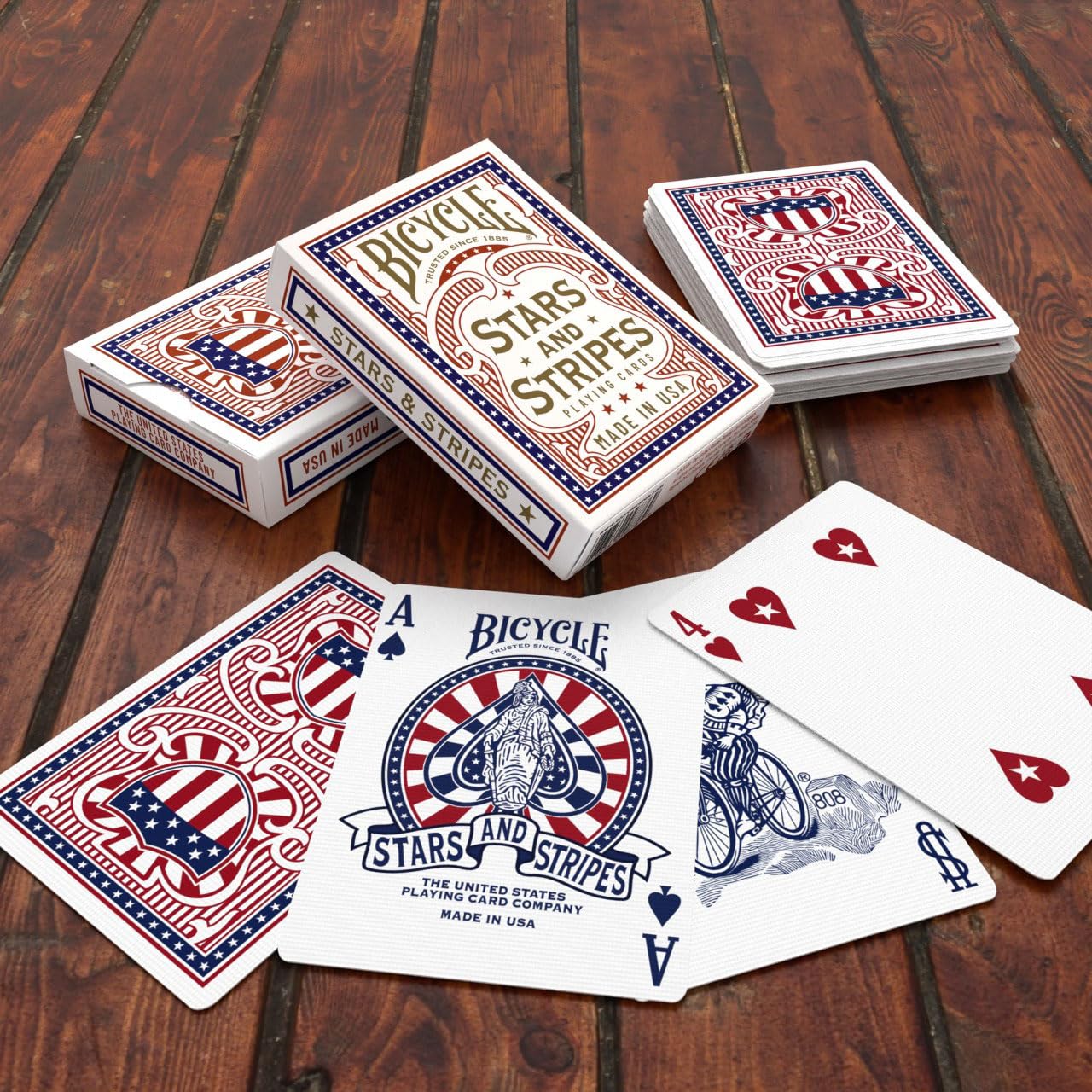 Stars and Stripes Playing Card, American Playing Cards, American Flag Design, 1 Deck