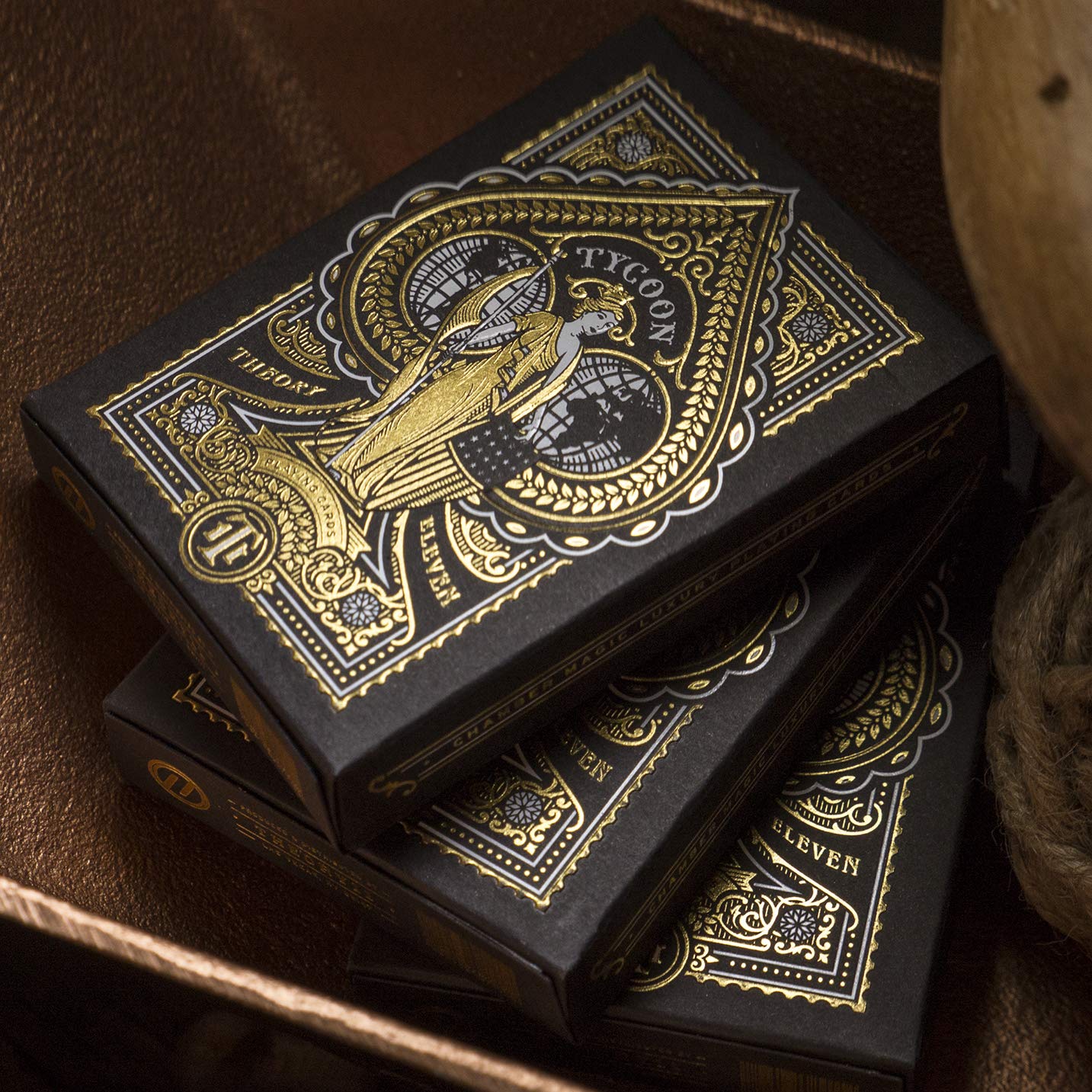 Tycoon Playing Cards (Black) by theory11