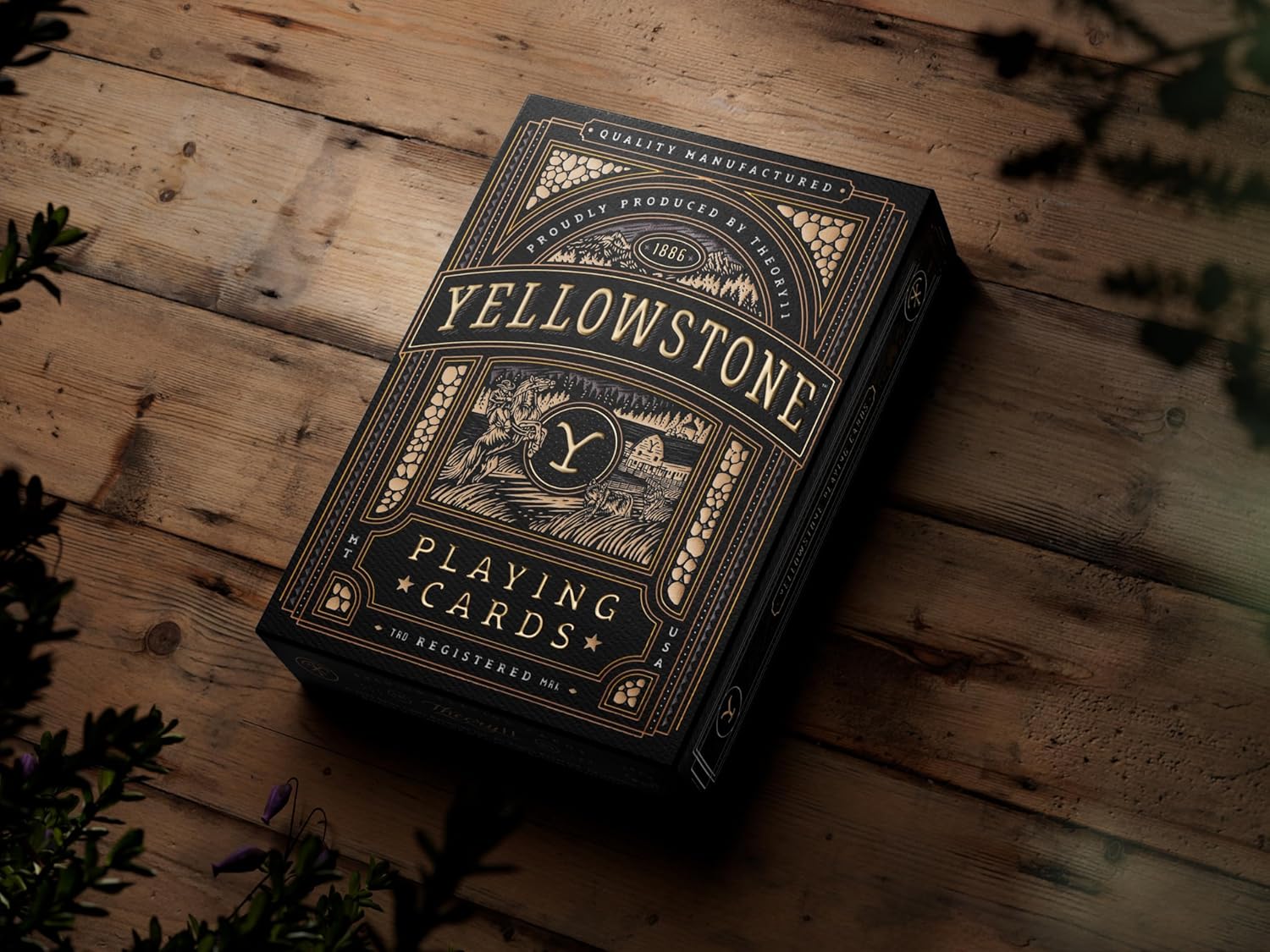 theory11 Yellowstone Premium Playing Cards, Poker Size Standard Index, Luxury Playing Cards